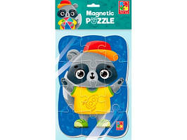 Пазли магнітні 12ел Єнот А5 (Vladi Toys)