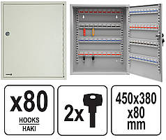 Ключниця Настінна на 80 Ключів 450 х 380 х 80 мм VOREL (78436)