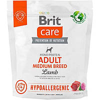 Brit (Брит) Care Dog Hypoallergenic Adult Medium Breed Lamb Rice для собак средних пород ягненок рис 1 кг