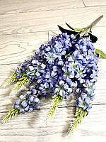 Штучний букет гіацинтів. Гіацинт декоративний (58 см, лавандовий), фото 5