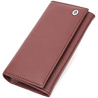 Практичный и женственный кошелек из натуральной кожи ST Leather Бежевый BuyIT Практичний та жіночний гаманець