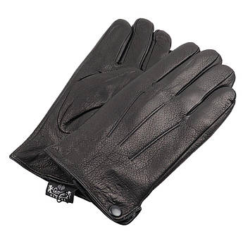 Чорні шкіряні чоловічі рукавиці Ginge Gloves 3985 black