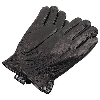 Шкіряні зимові чоловічі рукавиці Ginge Gloves 3985/1 black