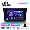 Штатна магнітола TeYes CC3 2k 4+64Gb Volkswagen Golf 6 2006-2018 9", фото 2
