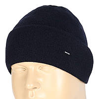 Зимняя мужская шапка Proffico 2023 XL d.blue темно-синего цвета