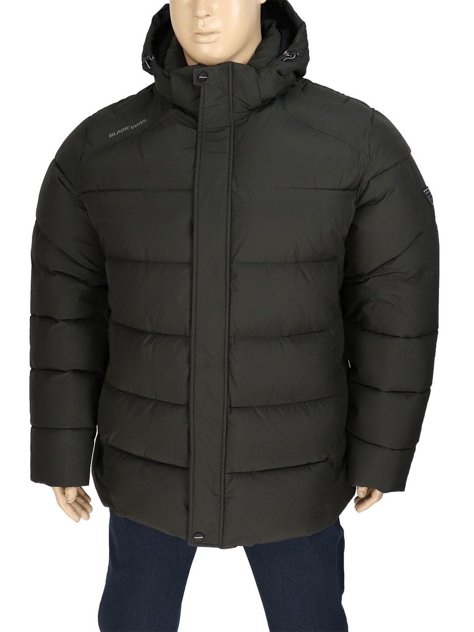 Турецька зимова чоловіча куртка Black vinyl BC22-1993C Khaki