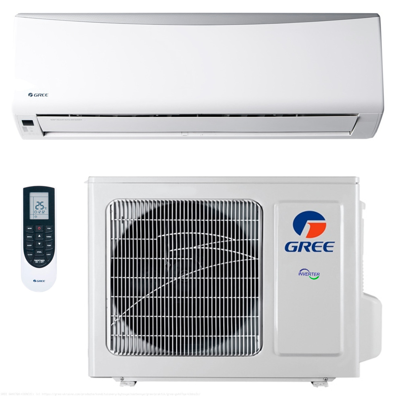 Кондиционер Gree Praktik PRO Inverter GWH07QA-K3DNC2C - фото 1 - id-p1115212093