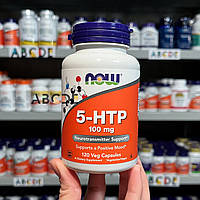 NOW Foods 5-HTP, гидроскитриптофан - природный антидепрессант, 100 мг, 120 капсул