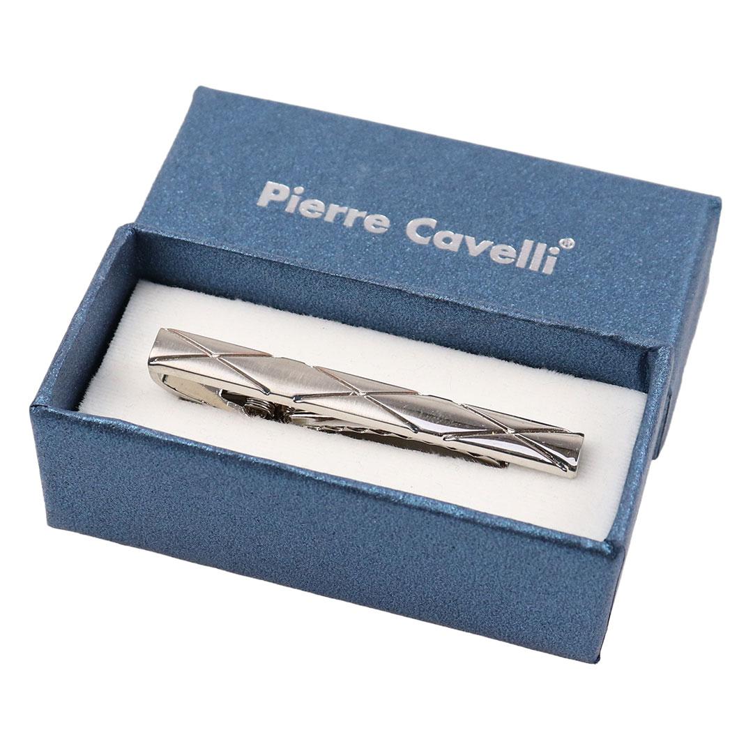 Затискач для краватки у срібному кольорі Pierre Cavelli S2207