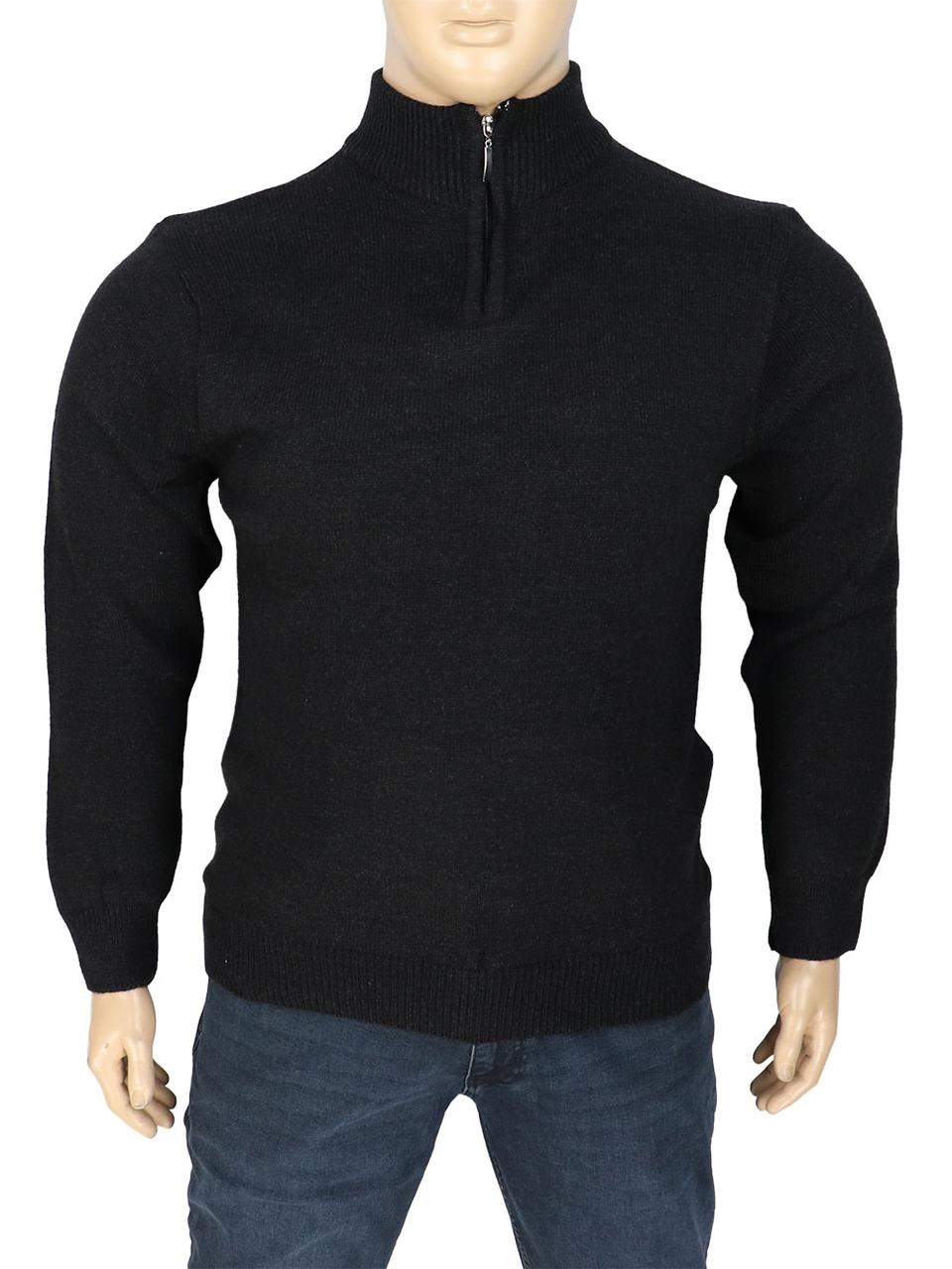 Чорний зимовий чоловічий светр Turhan 119 Siyan, фото 1