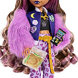 Монстер Хай Клодін Вульф із собачкою Кресент та аксесуарами Clawdeen Wolf Doll with Pet Dog Crescent HRP65, фото 5