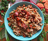 Каша рисова з курятиною 35% та овочами, 350г, МАКРО, фото 2