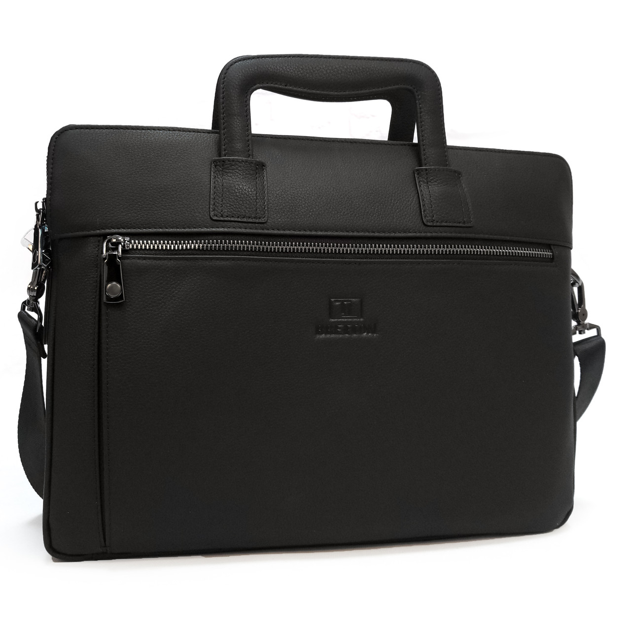 Сумка Чоловіча Портфель-шкіра BRETTON 407-178 black.Музькі сумки-планшети гуртом і в роздріб в Україні.