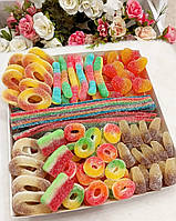 1 кг Мікс кислих Желейних цукерок - Набір желейок Мармелад Троллі, Фіні, Харібо - Світ Бокс із жувальними цукерками, Кислий мікс