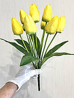 Штучні тюльпани. Букет тюльпанів ( 41 см жовтий ), фото 2