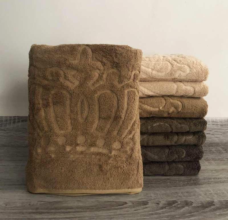 Рушник мікрофібра Велсофт Корона 50х100 для тіла для обличчя, фото 1