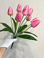 Штучні тюльпани. Букет тюльпанів ( 41 см рожевий), фото 2