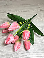 Штучні тюльпани. Букет тюльпанів ( 41 см рожевий), фото 5