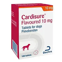 Таблетки при серцевій недостатності у собак Кардішур (Cardisure) 10 мг Dechra 10 таблеток блістер