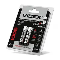 Аккумуляторы Videx HR6/AA 1000mAh (Блистер 2 батарейки)