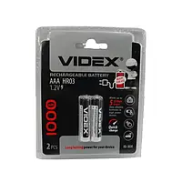 Аккумуляторы Videx HR03/AAA 1100mAh(Блистер 2 батарейки)