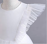Красива біла сукня з пишною спідницею для дівчаток, фото 10