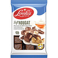 Цукерки Lonka Нуга в молочному шоколаді з арахісом 220 г