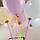 Палички для кульок. Колір: Персик Макарун. Довжина: 41см. Діаметр насадки: 40мм. У упак: 100шт, фото 3
