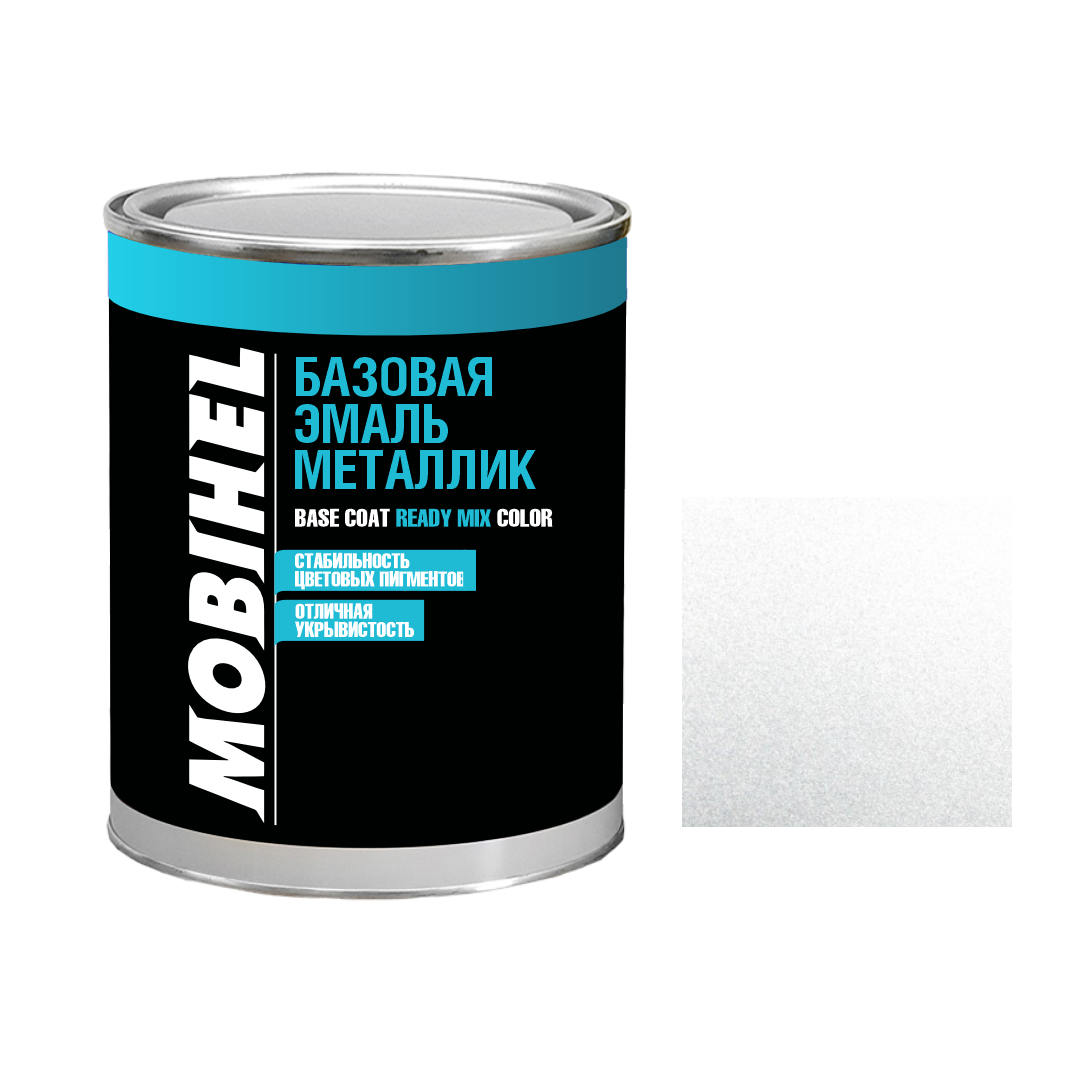 Авто фарба (автоемаль) металік Mobihel (Мобихел) Буран / 70201 Срібна 2в1 1л