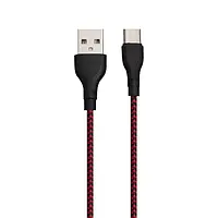 Кабель Borofone BX39 Beneficial USB - Type-C Чёрно-Красный