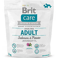 Brit (Брит) Care Dog GF Adult Salmon для собак малых и средних пород с лососем 1 кг