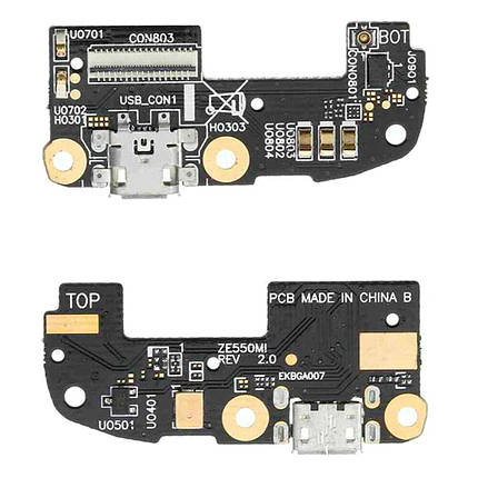 Плата з USB-роз’ємом та мікрофоном для Asus ZenFone 2 (ZE550ML), фото 2