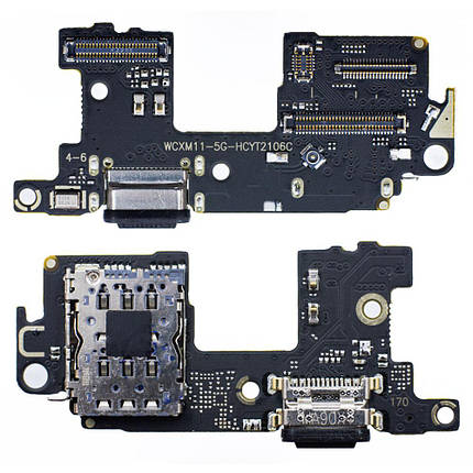 Плата з USB-роз’ємом та мікрофоном для Xiaomi Mi 11, фото 1
