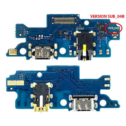 Плата з USB-роз’ємом та мікрофоном для Samsung M205F Galaxy M20 (SUB_0.4B), фото 1