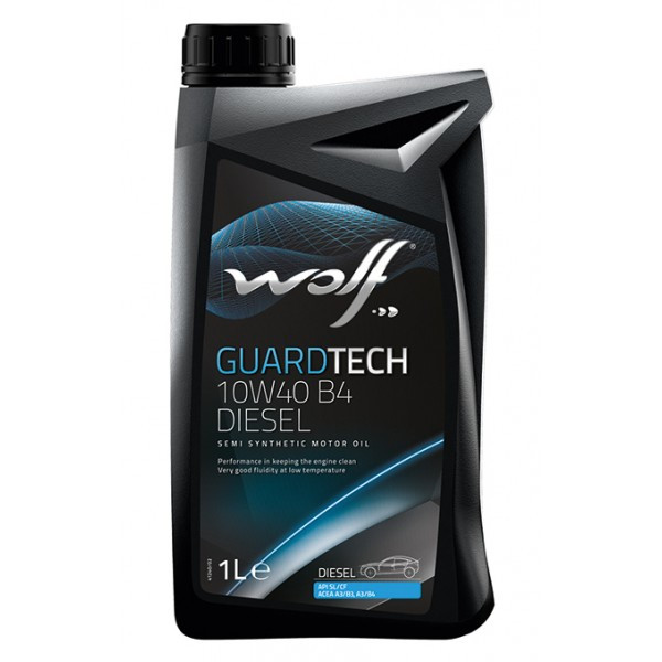 Олива моторна WOLF 10W40 B4 DIESEL GUARDTECH 1 л