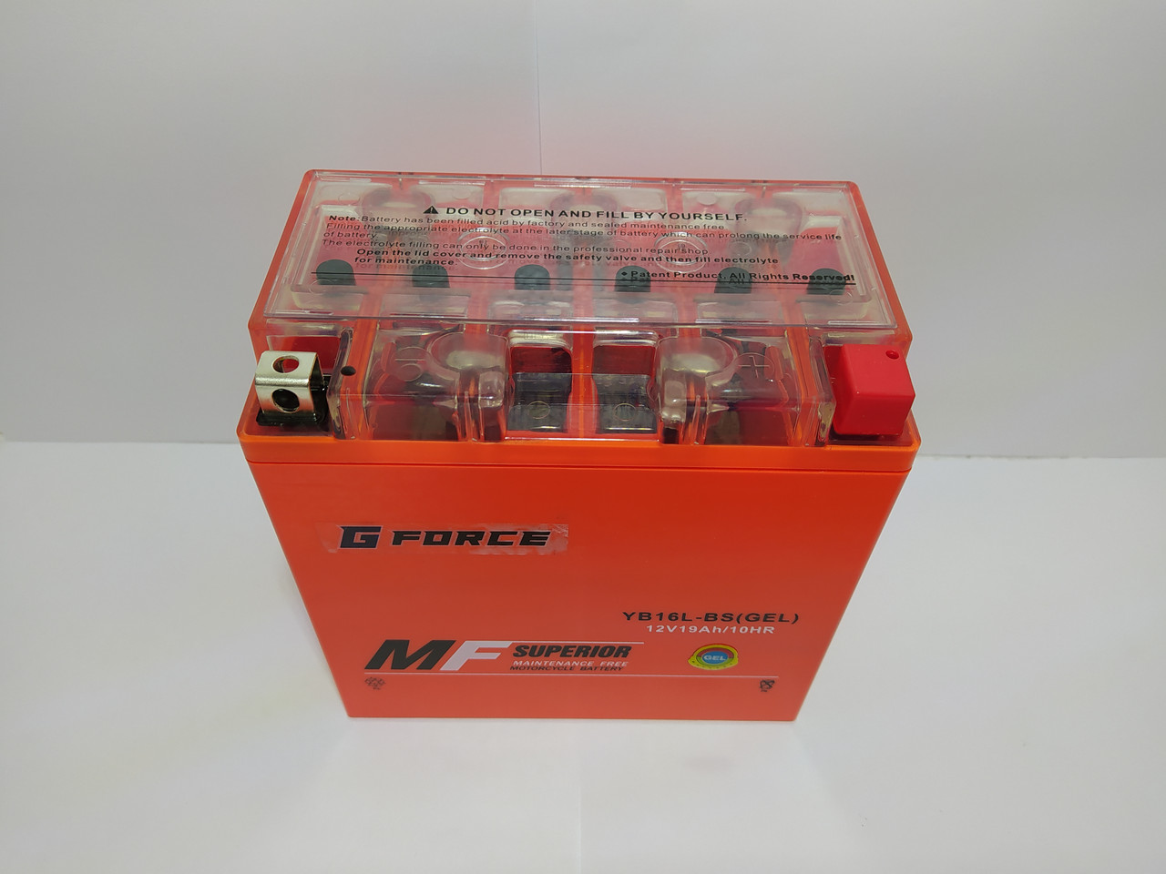 Акумулятор мото GEL 12V 19 Ah (YB16L-BS) (260А) (R+)