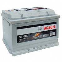 Аккумулятор автомобильный BOSCH S5 77 Ah (R+) (780А)