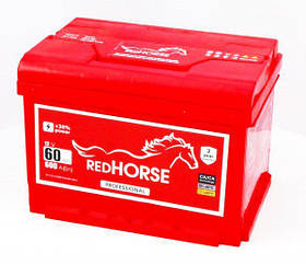 Акумулятор автомобільний RED HORSE 60 Ah (R+) (600А)