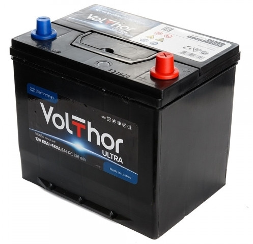 Акумулятор автомобільний VOLTHOR Asia 65 Ah (R+) (650A)