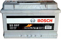 Аккумулятор автомобильный BOSCH S5 74 Ah (R+) (750А)