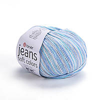 Yarnart JEANS SOFT COLORS (Ярнарт Джинс Софт Колорс) № 6203 (Пряжа напівбавовна, нитки для в'язання)
