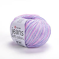 Yarnart JEANS SOFT COLORS (Ярнарт Джинс Софт Колорс) № 6205 (Пряжа напівбавовна, нитки для в'язання)