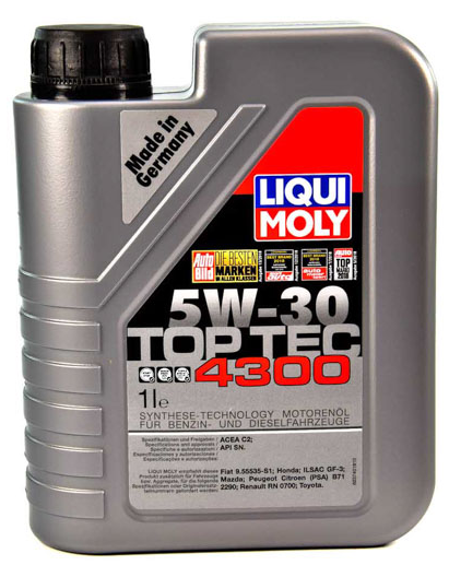 Моторна олива 5W-30 синтетика Liqui Moly TOP TEC 4300 (1 л) 8030/2323