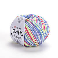 Yarnart JEANS SOFT COLORS (Ярнарт Джинс Софт Колорс) № 6207 (Пряжа напівбавовна, нитки для в'язання)