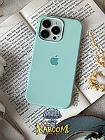 Чехол с закрытым низом на Айфон 13 Про Бирюзовый / Silicone Case для iPhone 13 Pro Turquoise