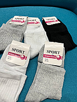 Тёплые носки на зиму, зимние шерстяные носочки белые, высокие для зимы трендовые носки женские,