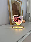 Світильник серце для закоханих з фотографією  з USB роз'ємом, 20\19см, фото 2