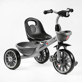 Триколісний велосипед Best Trike BS-18125 Сірий, сталева рама, колеса EVA