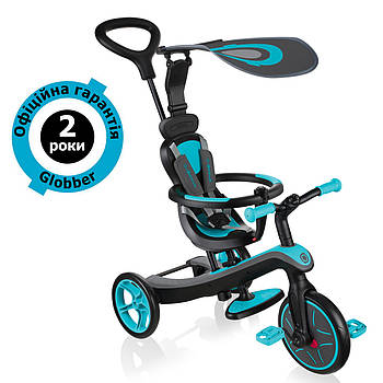 Дитячий велосипед Globber Explorer Trike 4in1 Teal (бірюзовий)