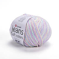 Yarnart JEANS SOFT COLORS (Ярнарт Джинс Софт Колорс) № 6212 (Пряжа напівбавовна, нитки для в'язання)